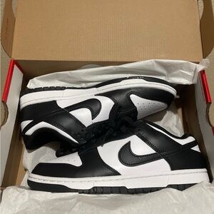 NIB Nike Dunk Low Panda Black White Shoes Sneakers Men’s 8.5 / Women’s 10 DS